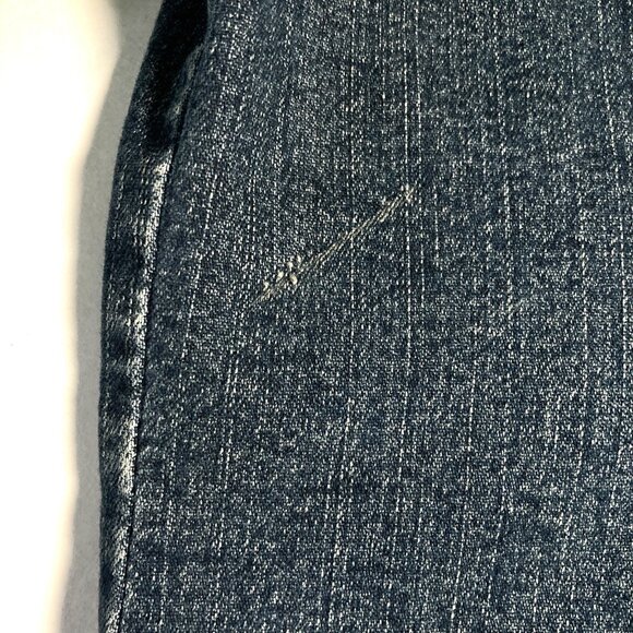 Prana Breathe Women's Blue Jean Jacket, Size XL, Distressed Denim Stretchy - Picture 8 of 8